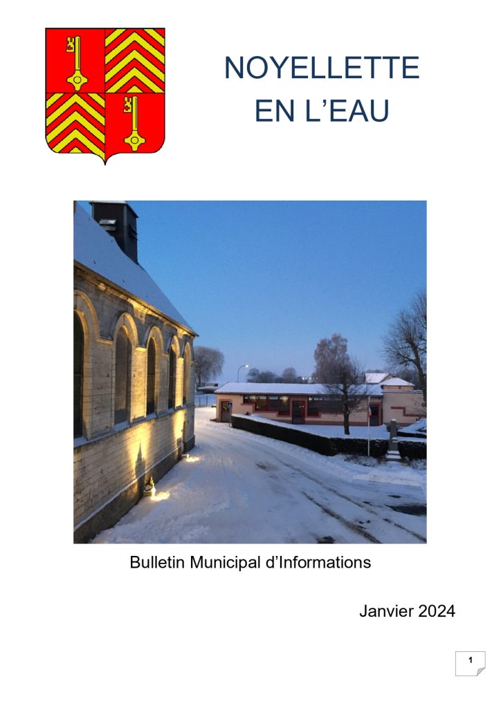 Bulletin de janvier 2024